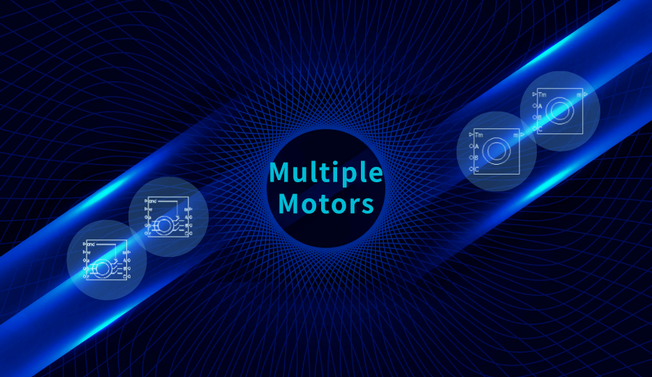 Support simulation of multiple motors